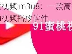 蜜桃视频 m3u8：一款高清流畅的视频播放软件