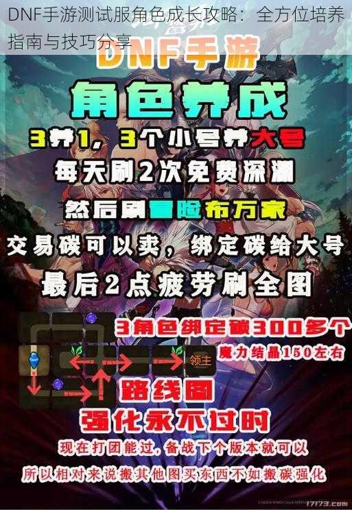 DNF手游测试服角色成长攻略：全方位培养指南与技巧分享